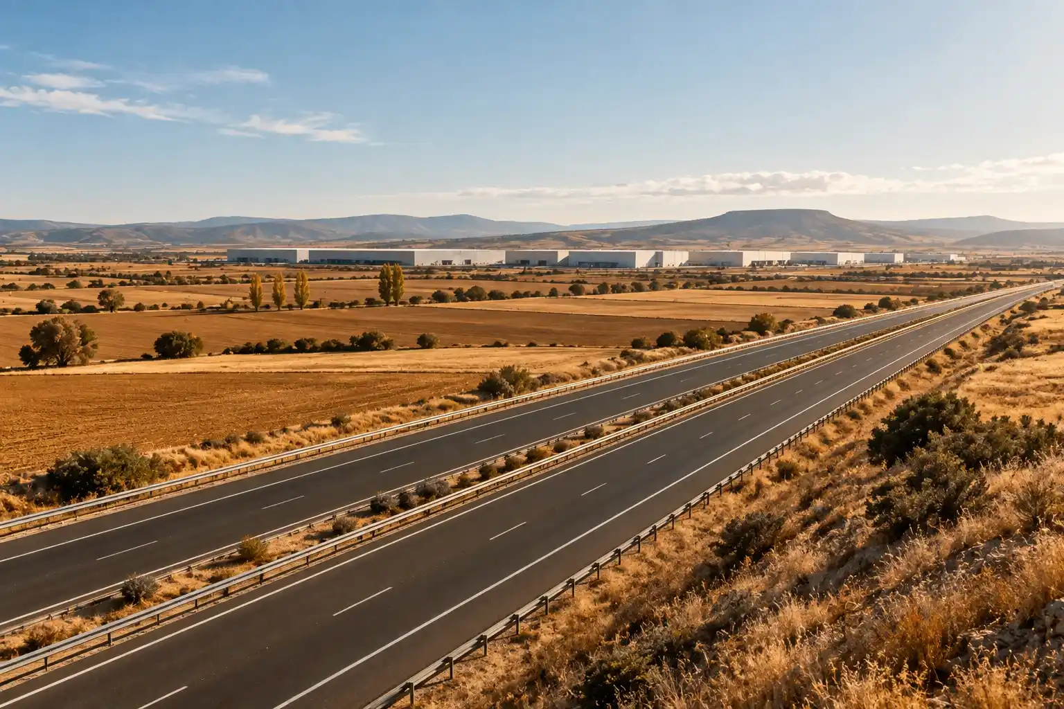 Cambiar de trabajo y de ciudad. La mudanza que se decide en la cocina, a las once de la noche 3 Autovía entre campo castellano y naves logísticas del Corredor