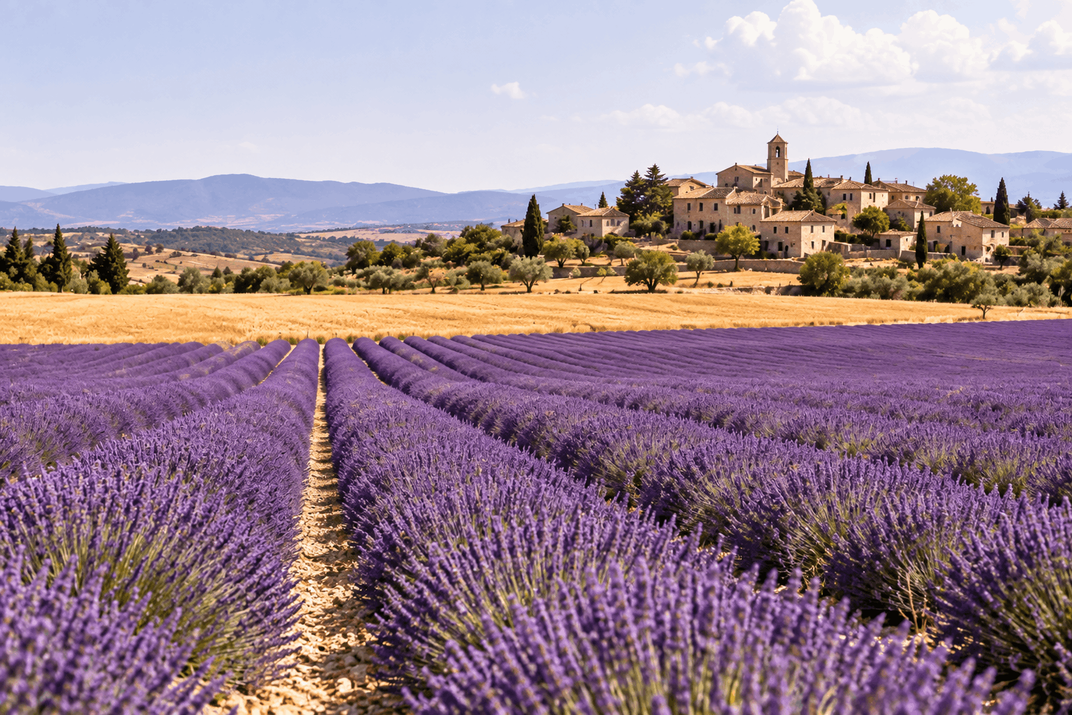 Del pánico a la paz. Vivir en un pueblo de Guadalajara sin romantizarlo 2 lavanda-brihuega-pueblo-verano
